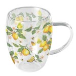 Tasse Double Paroi  Citrons & Papillons