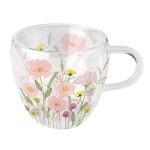 Tasse  Th Double Paroi  Fleurs Sauvages
