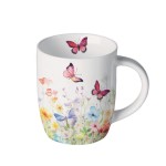 Petit mug papillons colors et fleurs printanires