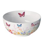 Bol en Porcelaine Fine  Jardin des Papillons