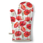 Gant de cuisine Coquelicots � 18 x 30 cm