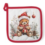 Manique de cuisine ours de No�l 20 � 20 cm