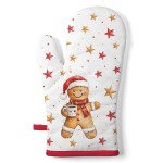 Gant de cuisine bonhomme en pain d'�pices de No�l 30 � 18 cm