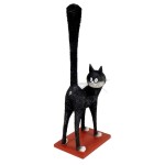Figurine chat Le troisi�me oeil de Dubout 32 cm
