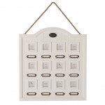 Cadre photo en bois blanc 12 vues