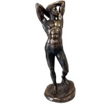 Statuette en rsine homme tatou 29 cm - Veronese