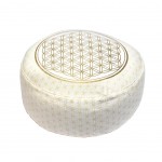 Coussin de mditation Fleur de vie - coton BIO
