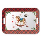 Plateau rectangulaire Nol Cheval  bascule  46,5 x 32,5 cm